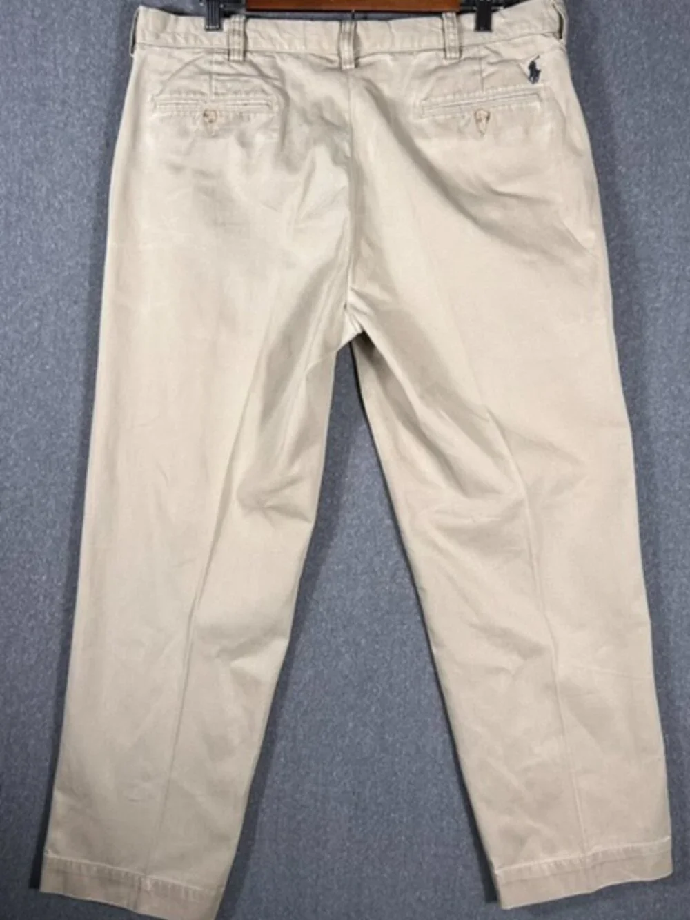 Polo Ralph Lauren Preston Pants Mens Sz 36/29 Khaki Midrise 100% Cotton RN41381